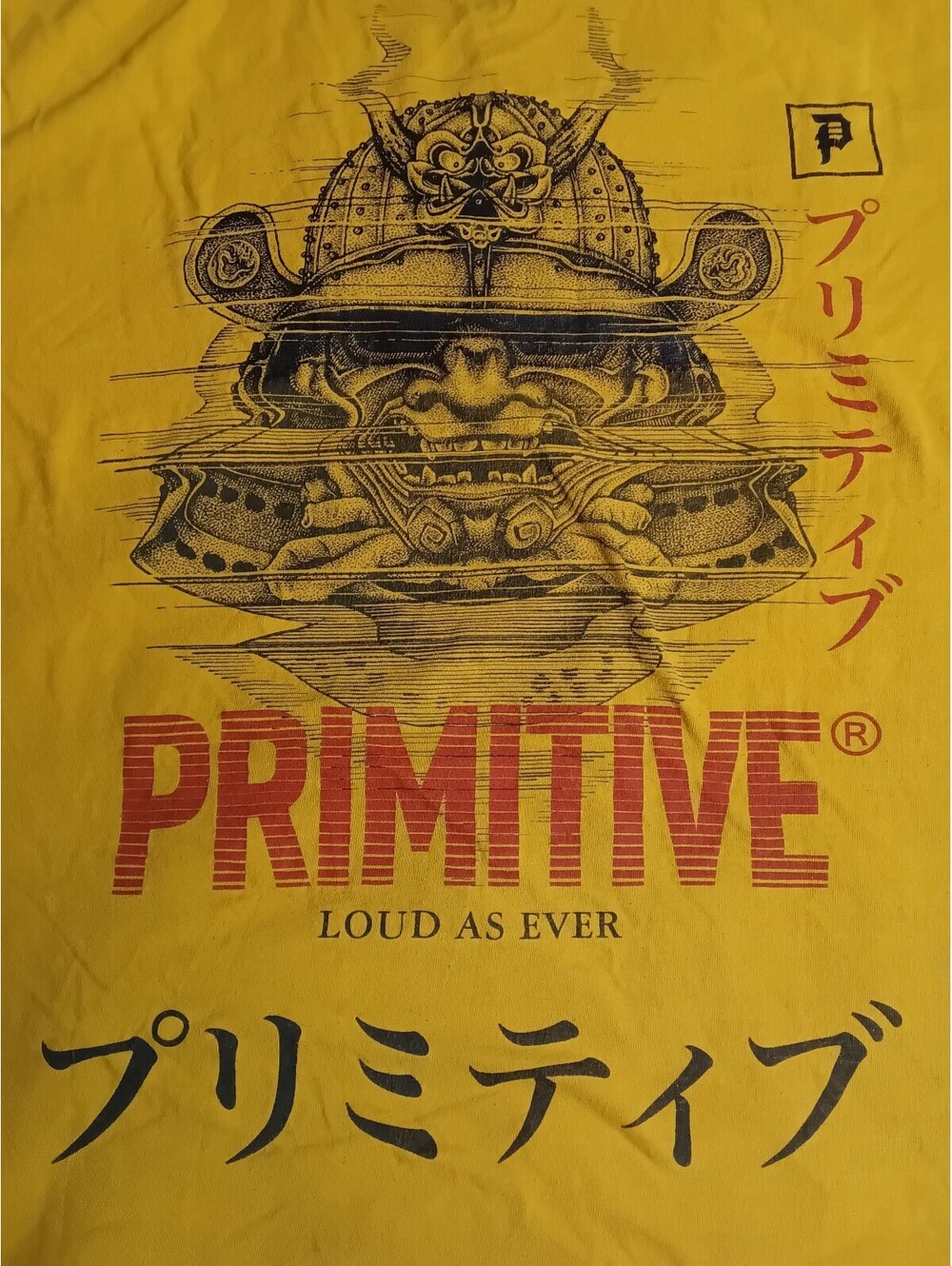 Primitive Skateboards Samurai T-Shirt Loud as Ever XL Streetwear Skate